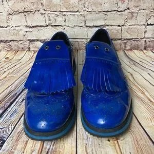 Prada | Shoes | Mens Electric Blue Prada Runway Fringe  display picture 3